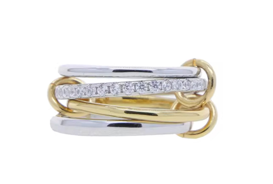 Gold Plated Set of Four Band Ring