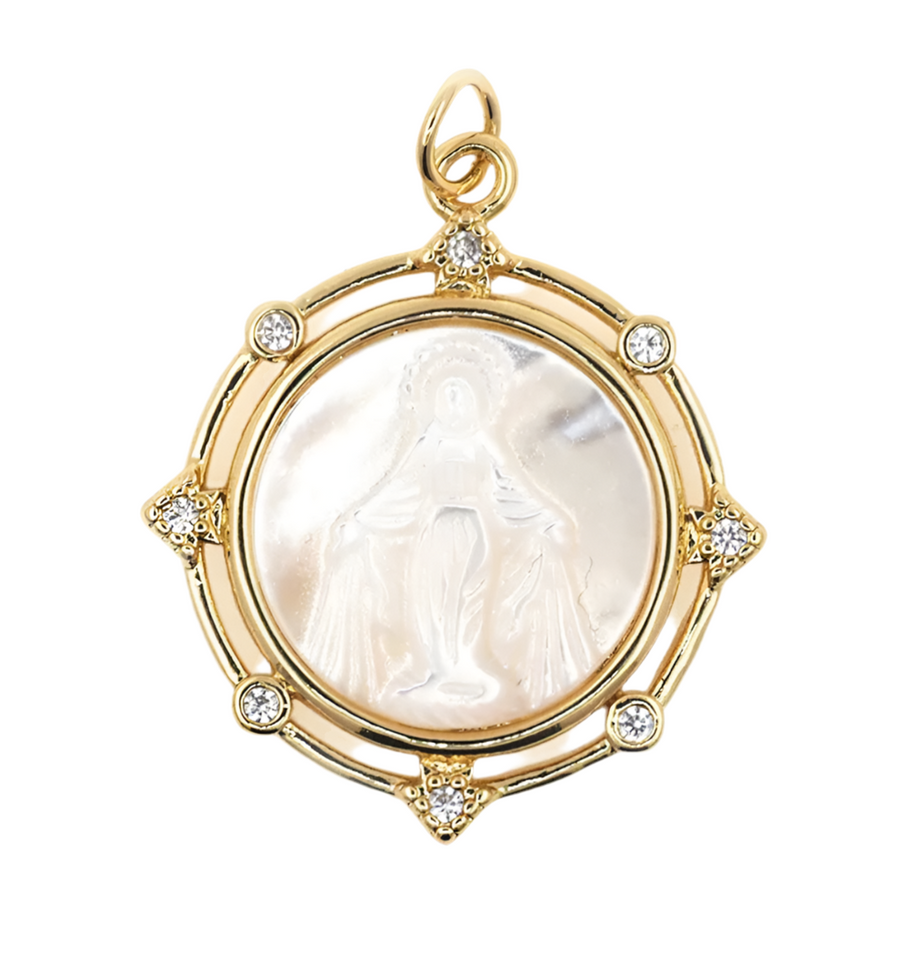 Mother of Pearl Our Lady of the Miraculous Medal CZ