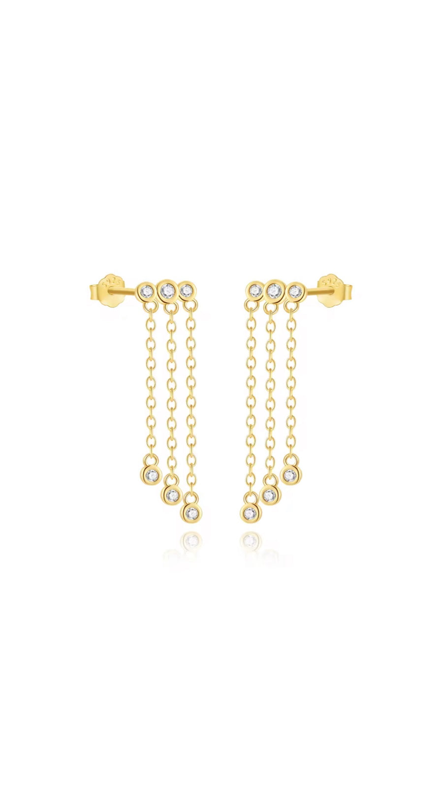 Long Tassel Chain Earring