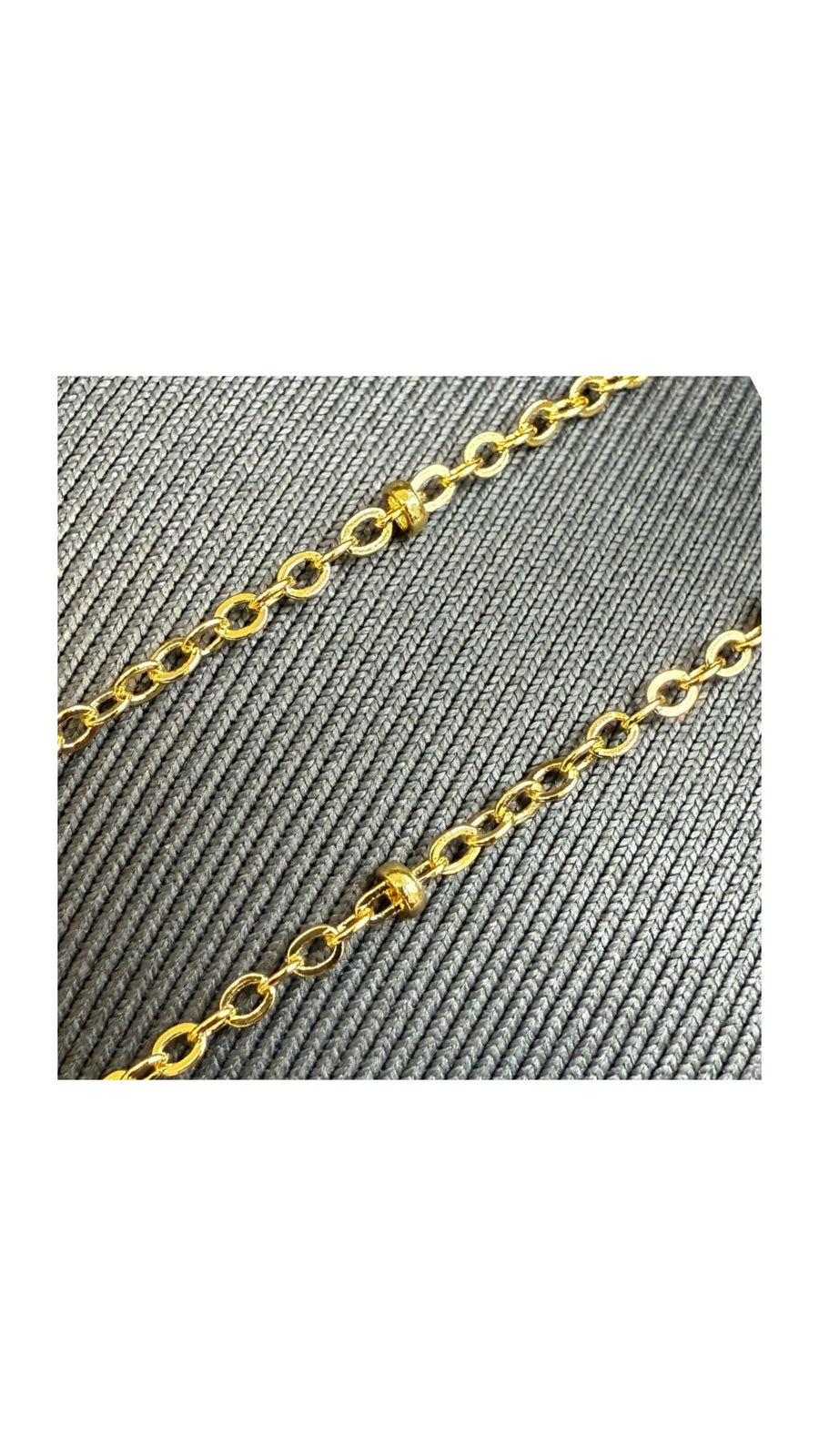 Beaded cable chain