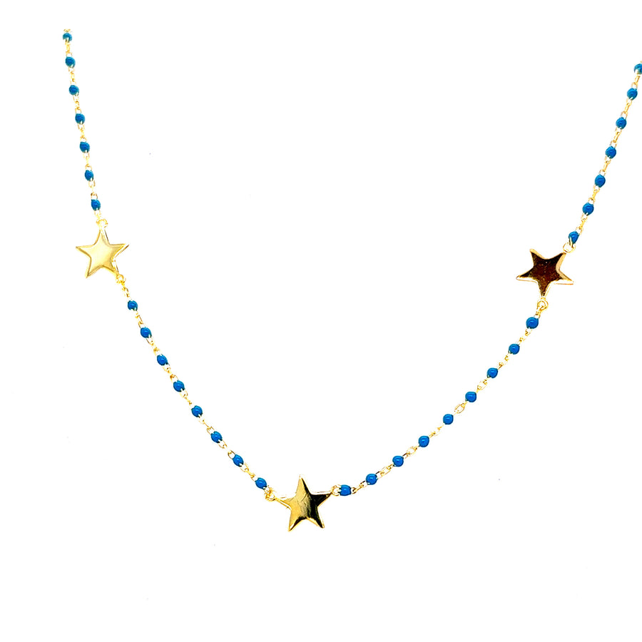 Three Stars Blue Chain