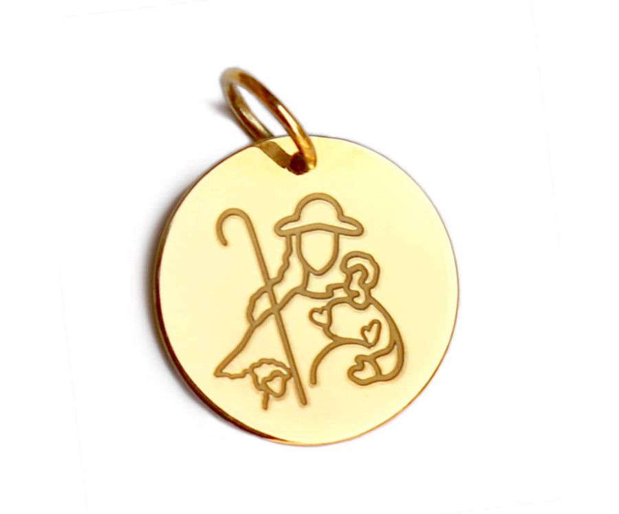 Divina Pastora Gold Plated Medal