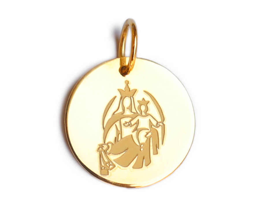 Virgen del Carmen Gold Plated Medal
