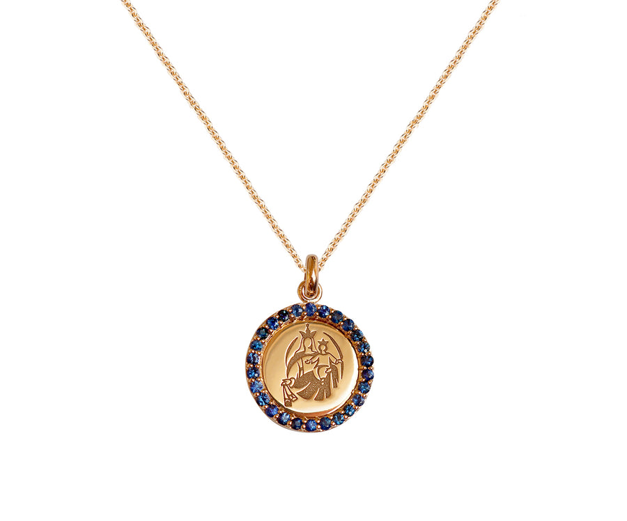 Medal Our Lady of Mount Carmen | Virgen del Carmen Gold & Gemstones