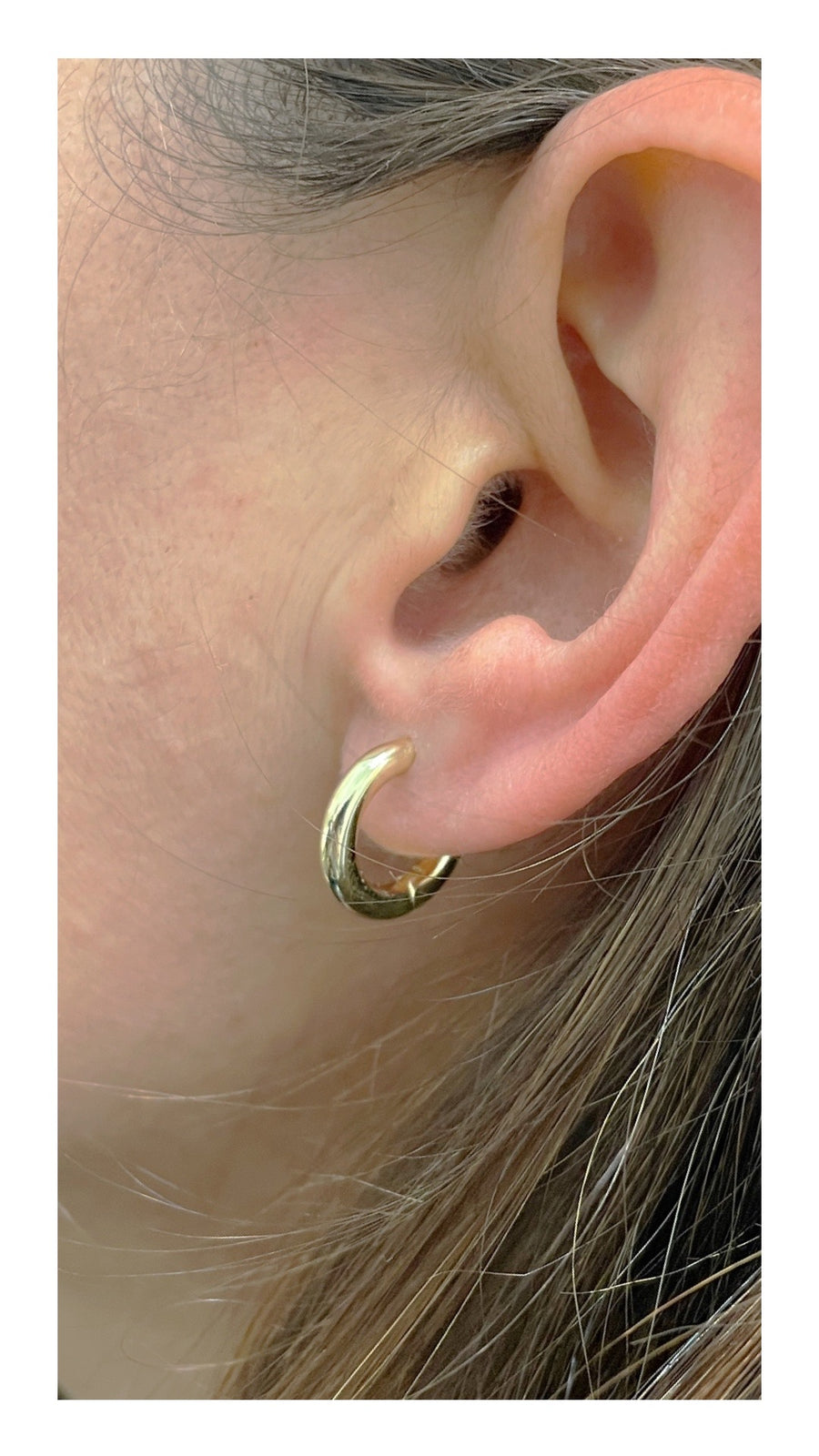 Classic Hoop Sterling Silver Gold Plated Earrings