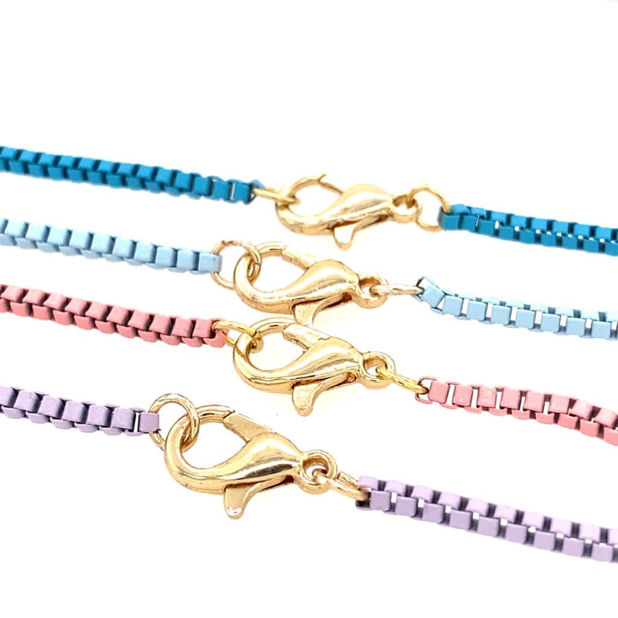 17 inch Multicolor Enamel Chains