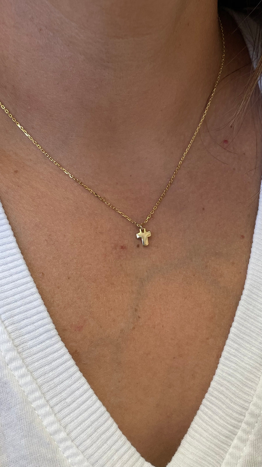 Small Rose Gold Plated Cross With Cubic Zirconia | The Christian Gift  Company