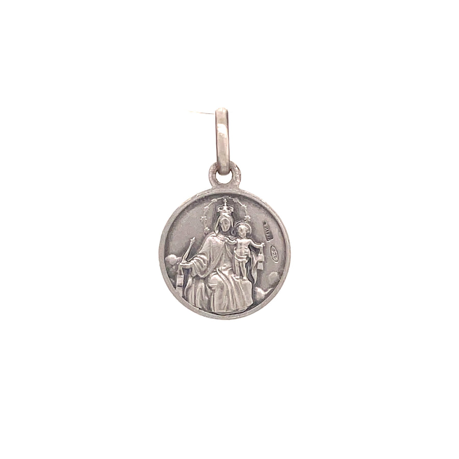 Scapular  Silver Medal 12” Charm