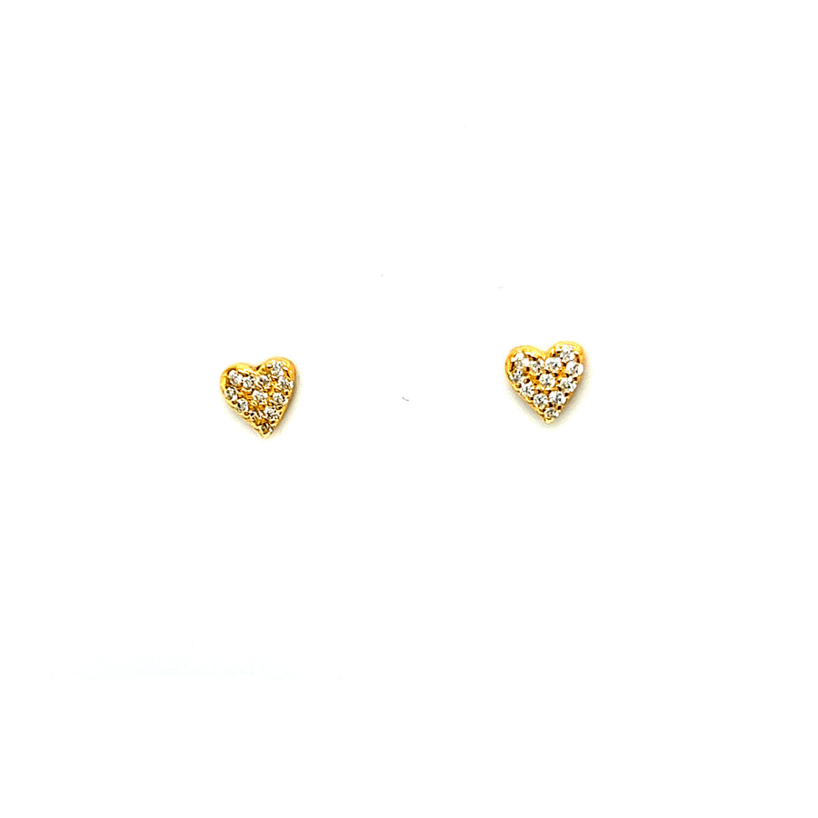 Heart mini Sterling Silver Earrings