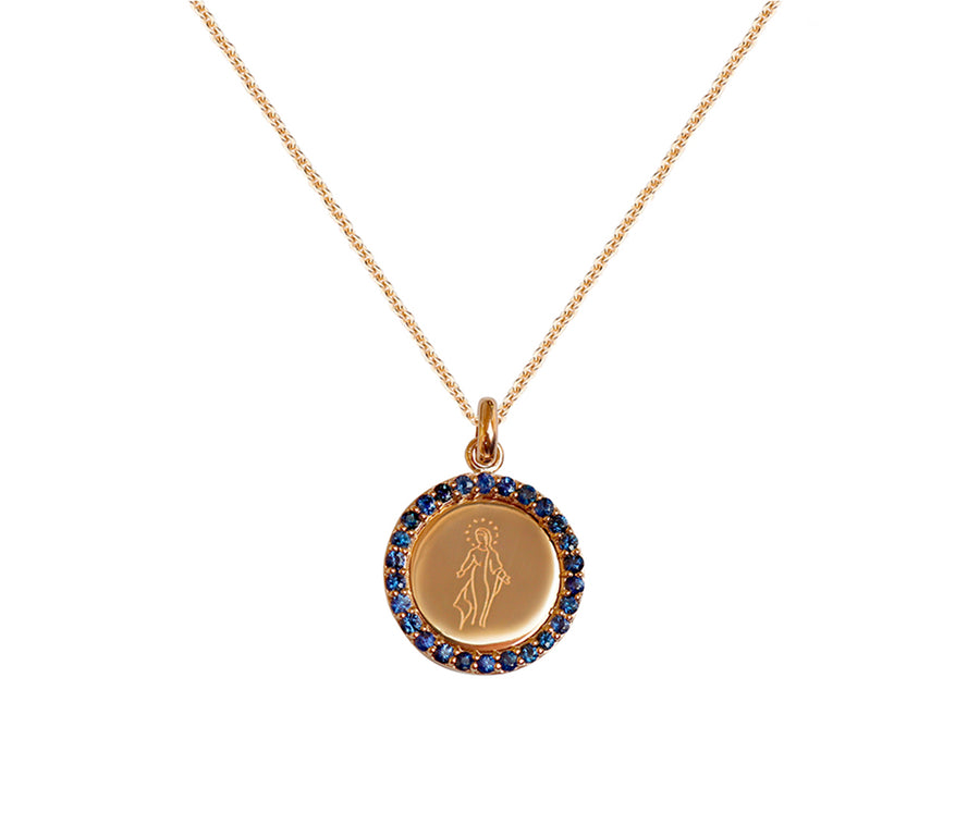 Medal Miraculous | Virgen Milagrosa Gold & Gemstones